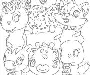 Coloriage et dessins gratuit Personnages de Hatchimals à imprimer