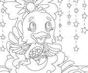 Coloriage Poussin Hatchimals