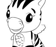 Coloriage Zebrush Hatchimals