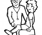 Coloriage H&ocirc;pital Examination
