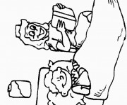 Coloriage Illustration H&ocirc;pital