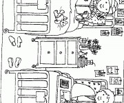 Coloriage et dessins gratuit L'hôpital d'enfants à imprimer