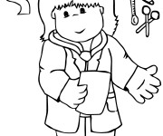 Coloriage Le Petit Docteur pour enfant