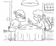 Coloriage Op&eacute;ration &agrave; L'H&ocirc;pital