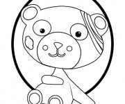 Coloriage Peluche bless&eacute;