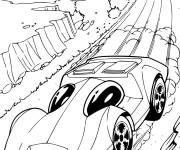 Coloriage et dessins gratuit Automobile de course Hot Wheels à imprimer