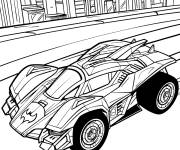 Coloriage Batmobile Night Patrol Hot Wheels