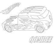 Coloriage et dessins gratuit Camion Qombee de Hot Wheels à imprimer