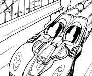 Coloriage et dessins gratuit Ferrari de Hot Wheels à imprimer