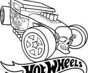 Coloriage Hot Wheels Bone Shaker
