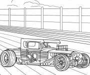 Coloriage Hot Wheels Bone Shaker en plein air