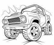 Coloriage Hot Wheels camion de cartoon