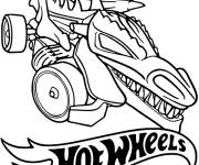 Coloriage Hot Wheels Dragon Blaster de course