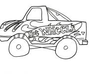Coloriage Hot Wheels facile