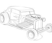 Coloriage Hot Wheels Hot Rod en ligne
