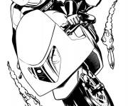Coloriage Hot Wheels Moto lance les fus&eacute;es