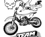Coloriage Hot Wheels Moto show