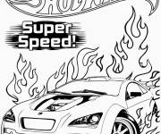 Coloriage Hot Wheels Super Speed