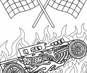 Coloriage Hot Wheels voiture classique