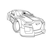Coloriage Hot Wheels voiture et pilote