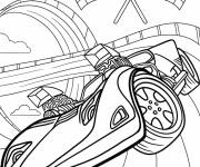 Coloriage Hot Wheels voiture Forza Horizon en vitesse