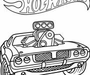Coloriage Hot Wheels voiture Infinite Loop pour enfant