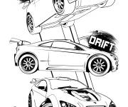 Coloriage Hotwheels Jump, Drift et Speed