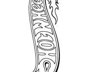 Coloriage Logo Hot Wheels
