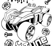 Coloriage Tune up Hot Wheels