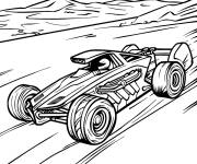 Coloriage Turbo Racer de Hot Wheels