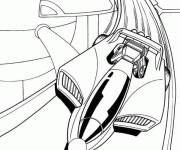 Coloriage V&eacute;hicule de fus&eacute;e Hot Wheels
