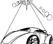 Coloriage Voiture de future Hot Wheels