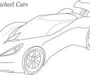 Coloriage Voiture de Hot Wheels en contour