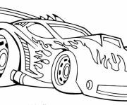Coloriage et dessins gratuit Voiture dragsters de Hot Wheels à imprimer
