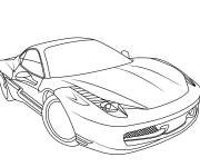 Coloriage Voiture Hot Wheels Frerrari en ligne