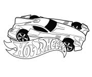Coloriage Voiture Hot Wheels gratuit en ligne
