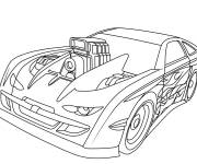 Coloriage Voiture Hot Wheels stylis&eacute;