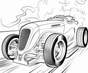 Coloriage Voiture Hot Wheels sur la piste gs