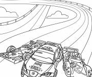 Coloriage Voitures de course Hot Wheels gratuit