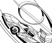 Coloriage Wheeled voiture Six shooter