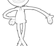 Coloriage Adorable Huggy Wuggy de dessin anim&eacute;