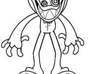 Coloriage Aimable jouet Huggy Wuggy facile