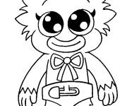 Coloriage B&eacute;b&eacute; Huggy Wuggy mignon
