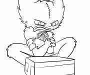 Coloriage Huggy Wuggy avec les bras crois&eacute;s