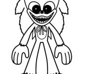 Coloriage Huggy Wuggy comme Sonic