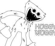 Coloriage Huggy Wuggy de cartoon