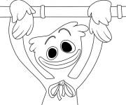 Coloriage Huggy Wuggy de dessin anim&eacute; pour enfant