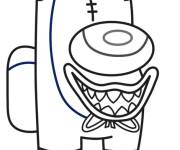 Coloriage Huggy Wuggy de parmi nous
