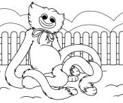Coloriage Huggy Wuggy de Poppy Playtime
