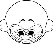 Coloriage Huggy Wuggy en souriant